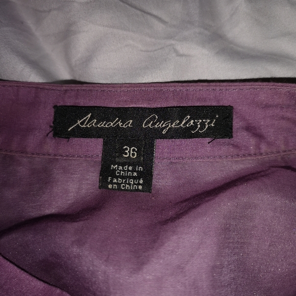 Saudra Angelozzi sheer ruffle front blouse - Picture 2 of 3